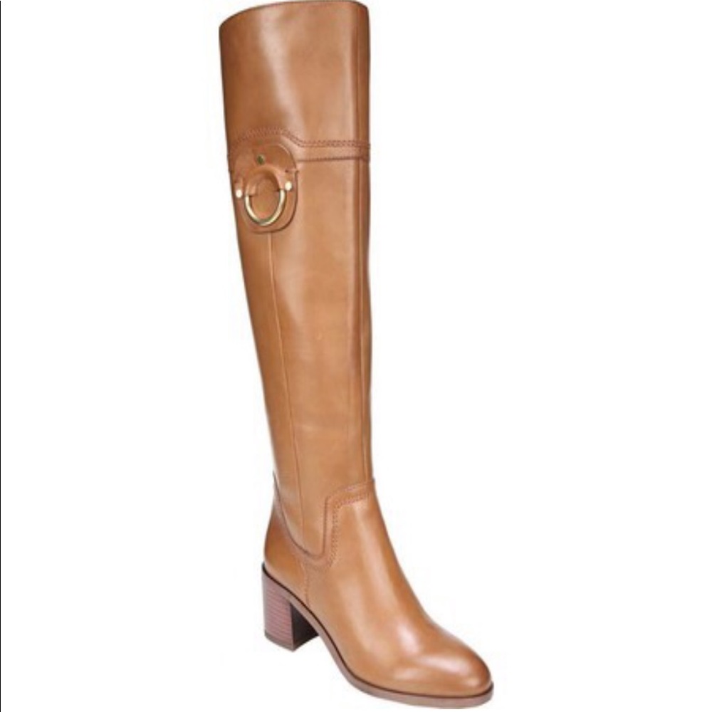 Franco Sarto Beige Riding Boot